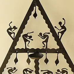 Ahou | Wrought Iron ~ Bastar Tribal Lamp 