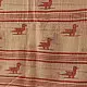 shop Handloom Soft Cotton Jamdani Stole - Bird Motif