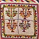 Gujrat Bead Work - Old & Antique Wall Hanging - Flower Pot Motif