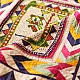 Gujrat Bead Work - Old & Antique Wall Hanging - Flower Pot Motif