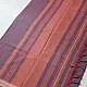 handloom begampuri pure cotton saree in deep plum maroon with mustard yellow and beige woven temple borders and tassel fringe