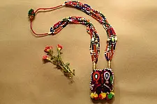 FolkLove | Handmade Tribal Necklace / Embroidered Patch Necklace 