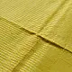 handloom pure cotton saree in subtle olivish mustard yellow featuring delicate micro stripes a woven silver zari border and soft beige handcrafted tassels