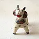 shop Madhubani Hand Painted Paper Mache ~ Nandi / Cow