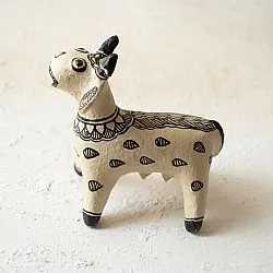 Madhuban . मधुबन ❁ Madhubani Hand Painted Paper Mache ~ Gauri