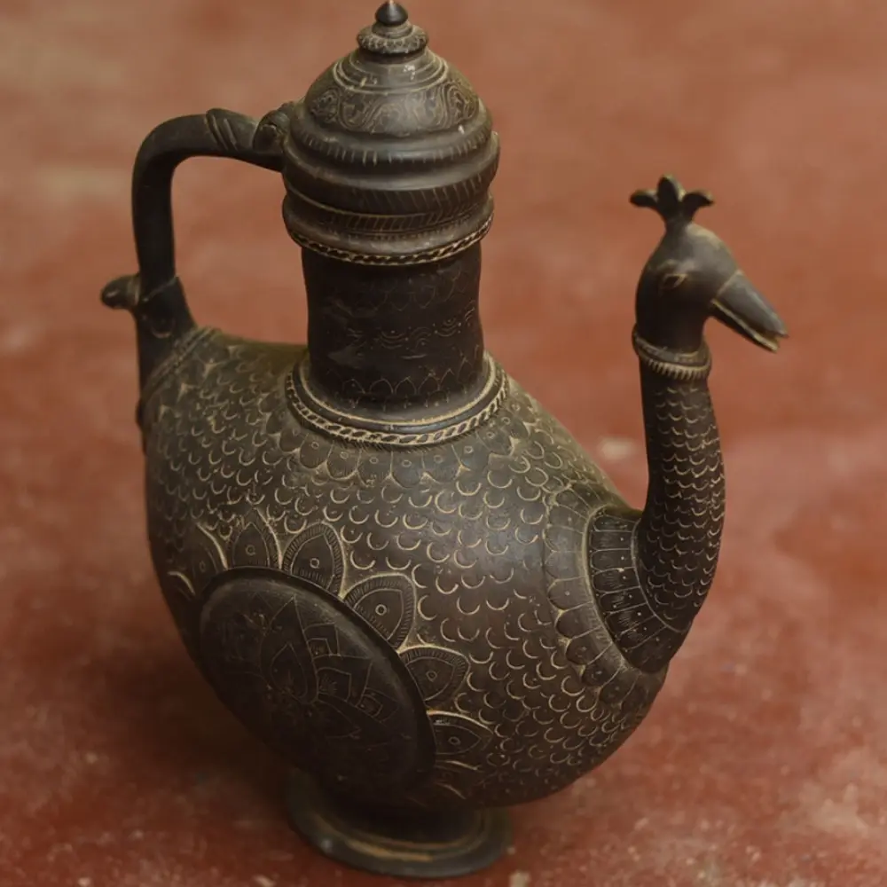 Shop Antique metal Surahi from Khajuraho 