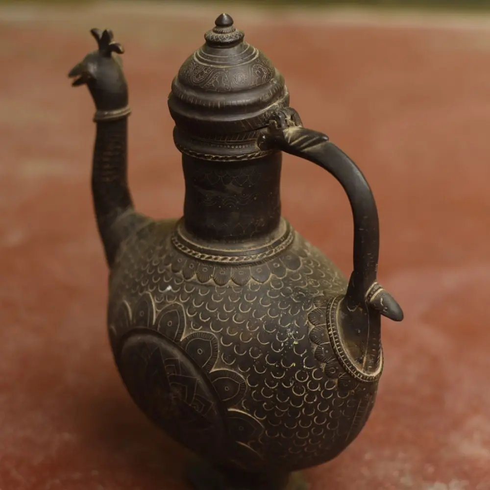 Shop Antique metal Surahi from Khajuraho 