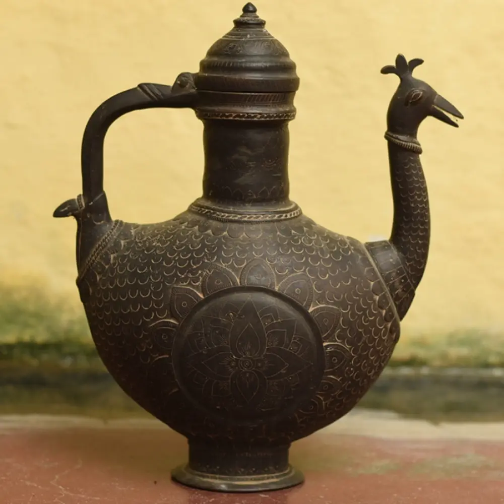 Shop Antique metal Surahi from Khajuraho 