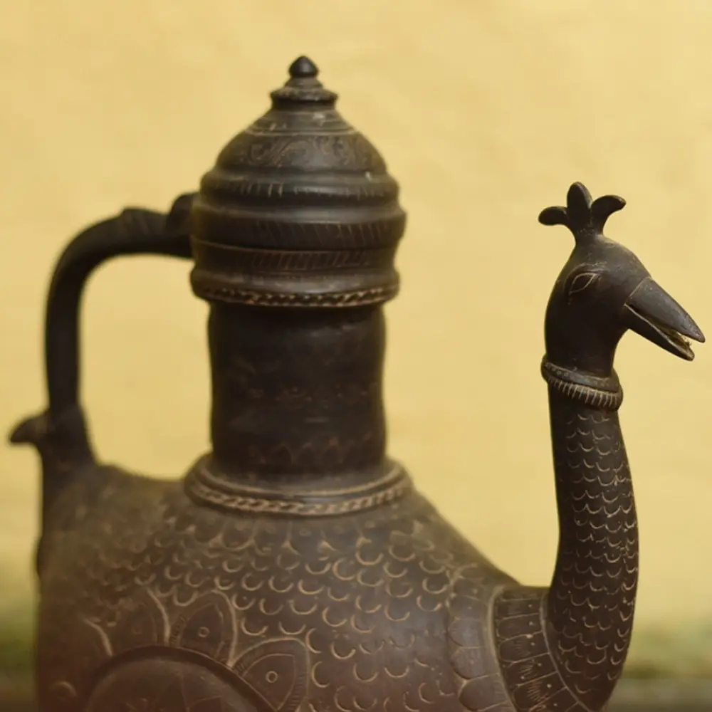 Shop Antique metal Surahi from Khajuraho 