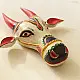 shop handmade wooden mask -  White Nandi