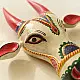 shop handmade wooden mask -  White Nandi