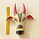 shop handmade wooden mask -  White Nandi
