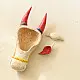 shop handmade wooden mask -  White Nandi