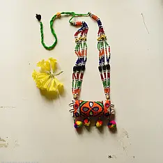 Folk Love ~ Kutchi Handmade Embroidered Necklace