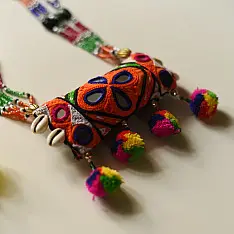 Folk Love ~ Kutchi Handmade Embroidered Necklace