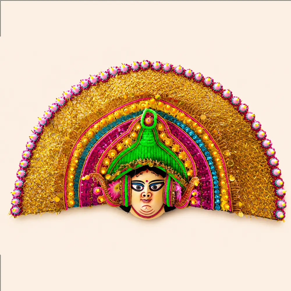 shop Handmade Paper Mache Chhau Mask - Sita