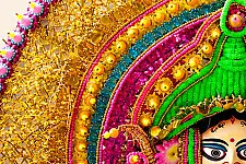 Mukhauta . मुखौटा : Handmade Wall Hanging Chhau Mask - Sita