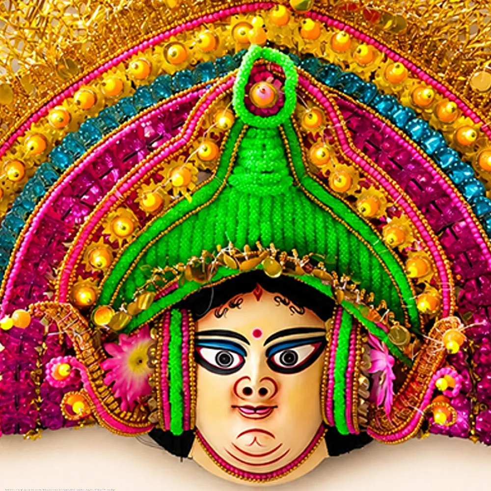 shop Handmade Paper Mache Chhau Mask - Sita
