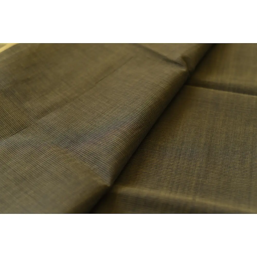 Handwoven cotton saree |  from Andhra Pradesh - Light Yellow