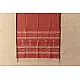 shop Handloom Soft Cotton Jamdani Stole - Tomato Red