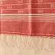 shop Handloom Soft Cotton Jamdani Stole - Tomato Red