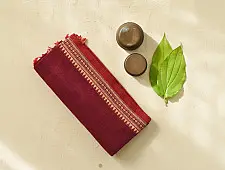 Sadaa . सदा | Begampuri Handloom Cotton Saree - Magenta