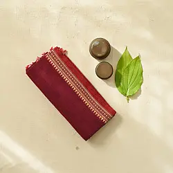 Sadaa . सदा | Begampuri Handloom Cotton Saree - Magenta