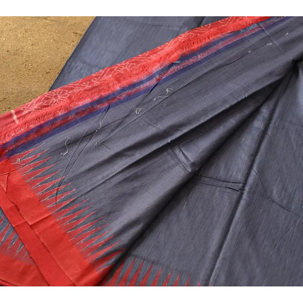 shop Handwoven Pure Tussar Eri Silk Saree