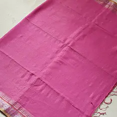 कमला | Handloom Cotton Saree With Zari border | Lotus