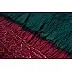 red and green cotton bandhni sarees