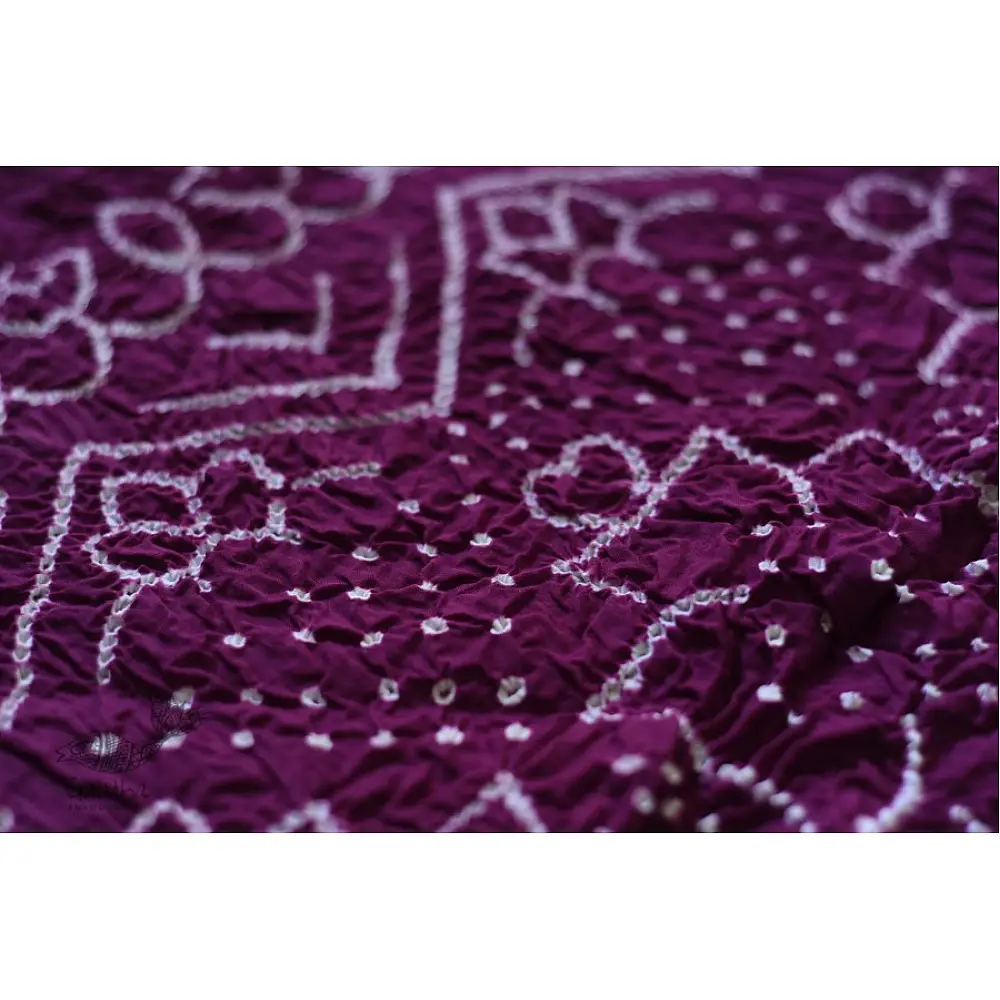 grey and violet cotton bandhni sarees