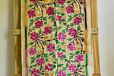 Swara . स्वरा ✽ Kantha Tassar Silk Stole ✽ 26