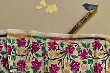 Swara . स्वरा ✽ Kantha Tassar Silk Stole ✽ 26