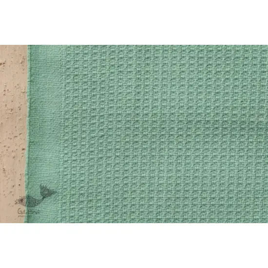 Swavalamban ◉ Handwoven ◉ Cotton Towel ◉ 6 { Sea Green }