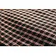 plaid pattern handcrafted cotton iPad cover sleeve for 10.5 inch tablet displayed next to glasses and a notebook on a workspace desk