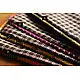 plaid pattern handcrafted cotton iPad cover sleeve for 10.5 inch tablet displayed next to glasses and a notebook on a workspace desk