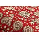 red cotton iPad cover with white block-printed elephant and paisley motifs and polka dot border