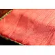 coral cotton iPad cover with natural slubbed texture and contrast olive green border
