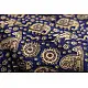 blue cotton iPad cover with white block-printed elephant and paisley motifs and contrast border