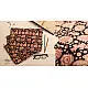 black cotton iPad cover with pink block-printed elephant and paisley motifs