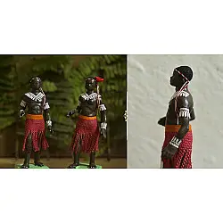 Gudiyawala . गुड़ियावाला | Clay Dolls (Set of Two) ~ Jomo .  Juma