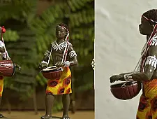 Gudiyawala . गुड़ियावाला | Clay Dolls (Set of Two) ~ Tau. Teboho