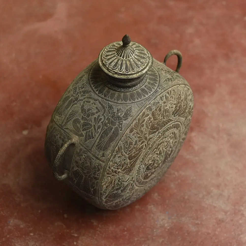 handcarved Antique Timeless Vessel 