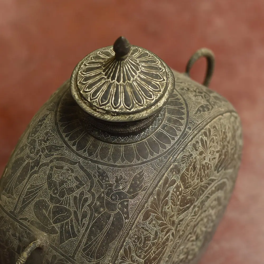 handcarved Antique Timeless Vessel 