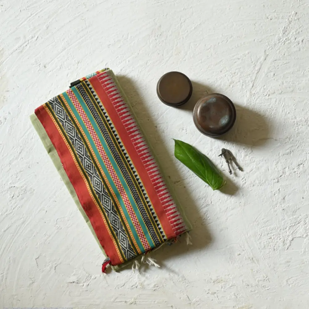 shop Begampuri Cotton Saree With Woven Border