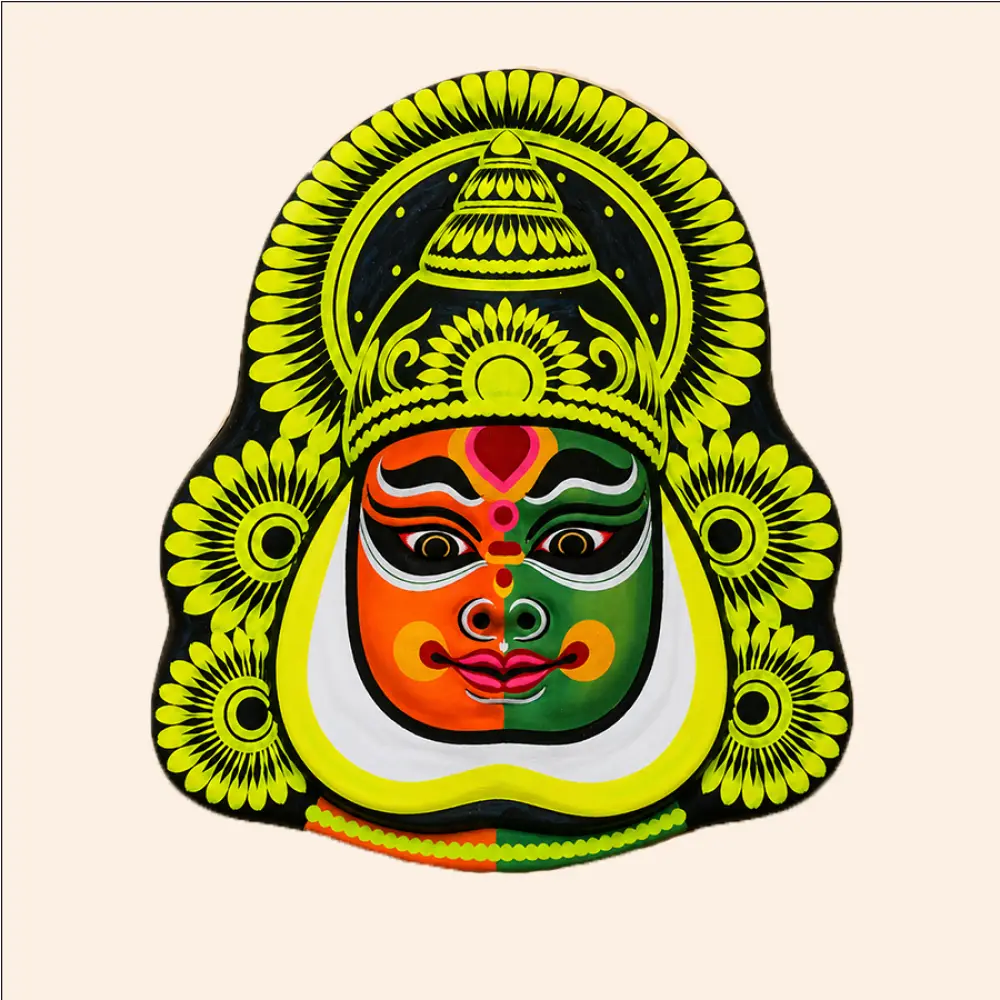 shop Handmade Wall Hanging - Paper Mache Chhau Mask