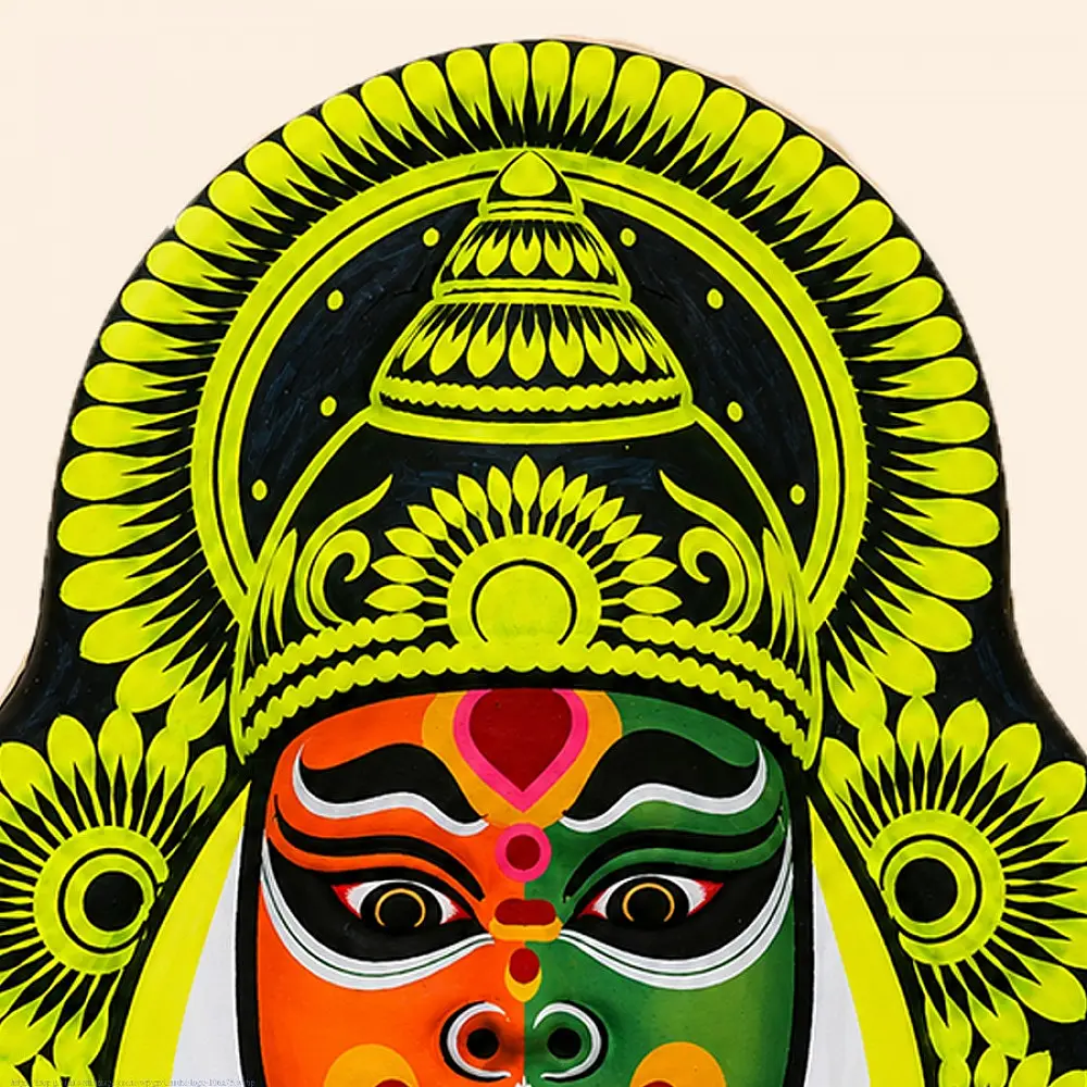 shop Handmade Wall Hanging - Paper Mache Chhau Mask