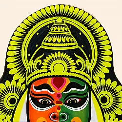 Mukhauta . मुखौटा : Handmade Wall Hanging - Paper Mache Chhau Mask Mukhauta . मुखौटा : Handmade Wall Hanging - Paper Mache Chhau Mask