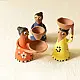 Shop Terracotta Handmade Clay Dolls (Set of Three)