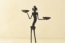 Ahou | Wrought Iron ~ Table Top Candle Holder